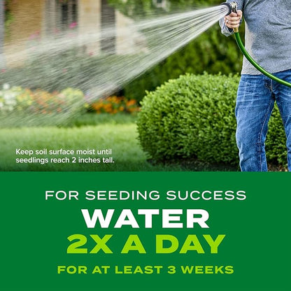 Scotts Turf Builder Rapid Grass Tall Fescue Mix, Combination Grass Seed and Fertilizer, Grows Green Grass in Just Weeks, 16 lbs.