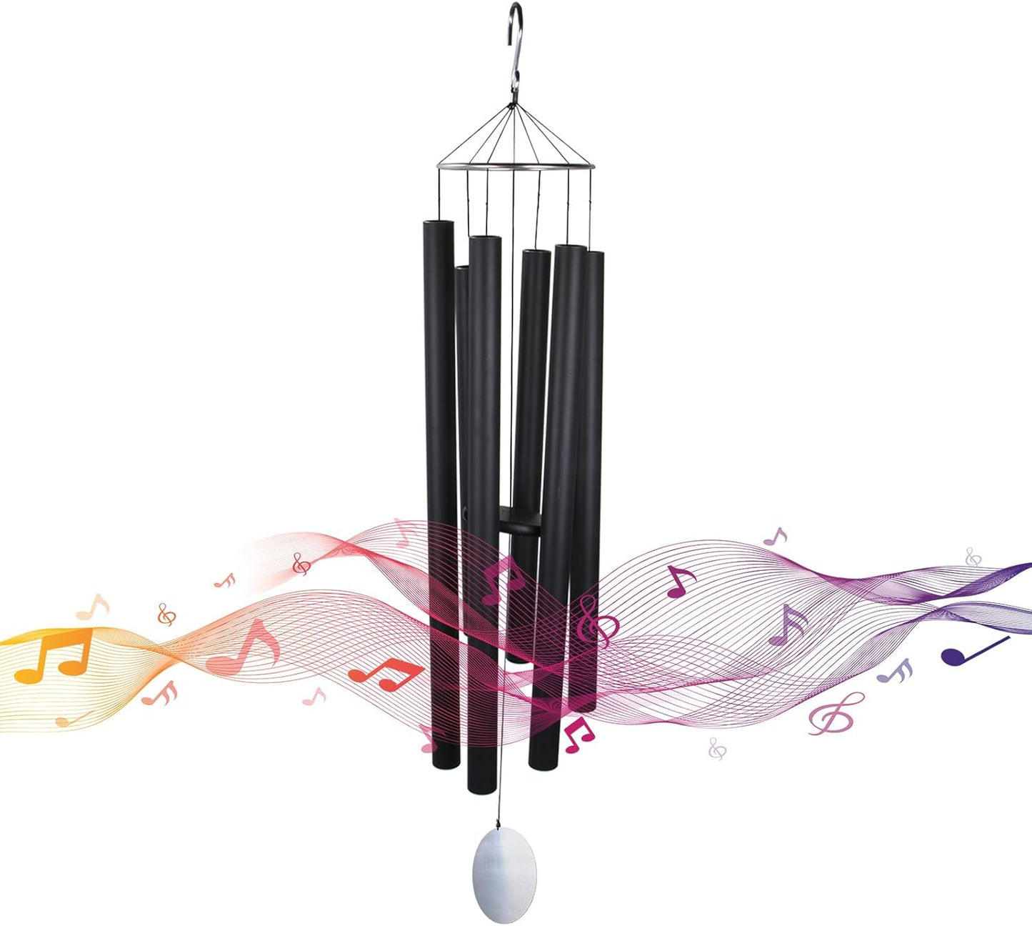 Taman Large Wind Chimes, 66” Wind Chimes for Outside Deep Tone Memorial Sympathy with 6 Tuned Tubes Gifts for Patio Balcony Garden Yard Home Decor