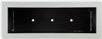 PolyStone Milan Tall Modern Outdoor/Indoor Rectangular Trough Planter, 46" L X 17" W X 19" H, Lightweight, Heavy Duty, Weather Resistant, Polymer Finish, Commercial and Residential (Concrete Gray)