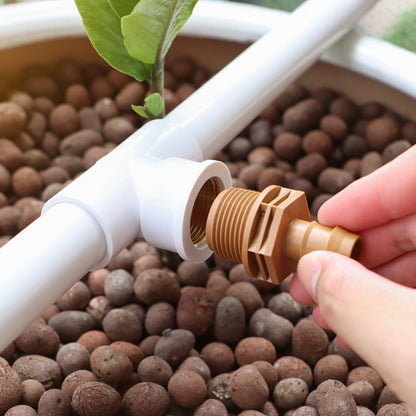 12 Pieces 3/4 Inch PVC to 1/2 Inch Drip Irrigation Adapter Fittings, 3/4" Male Pipe Thread(MPT) x 1/2" Drip Line Barbed Coupling Connectors 3/4-in PVC to 1/2-in Poly Tubing Adapter