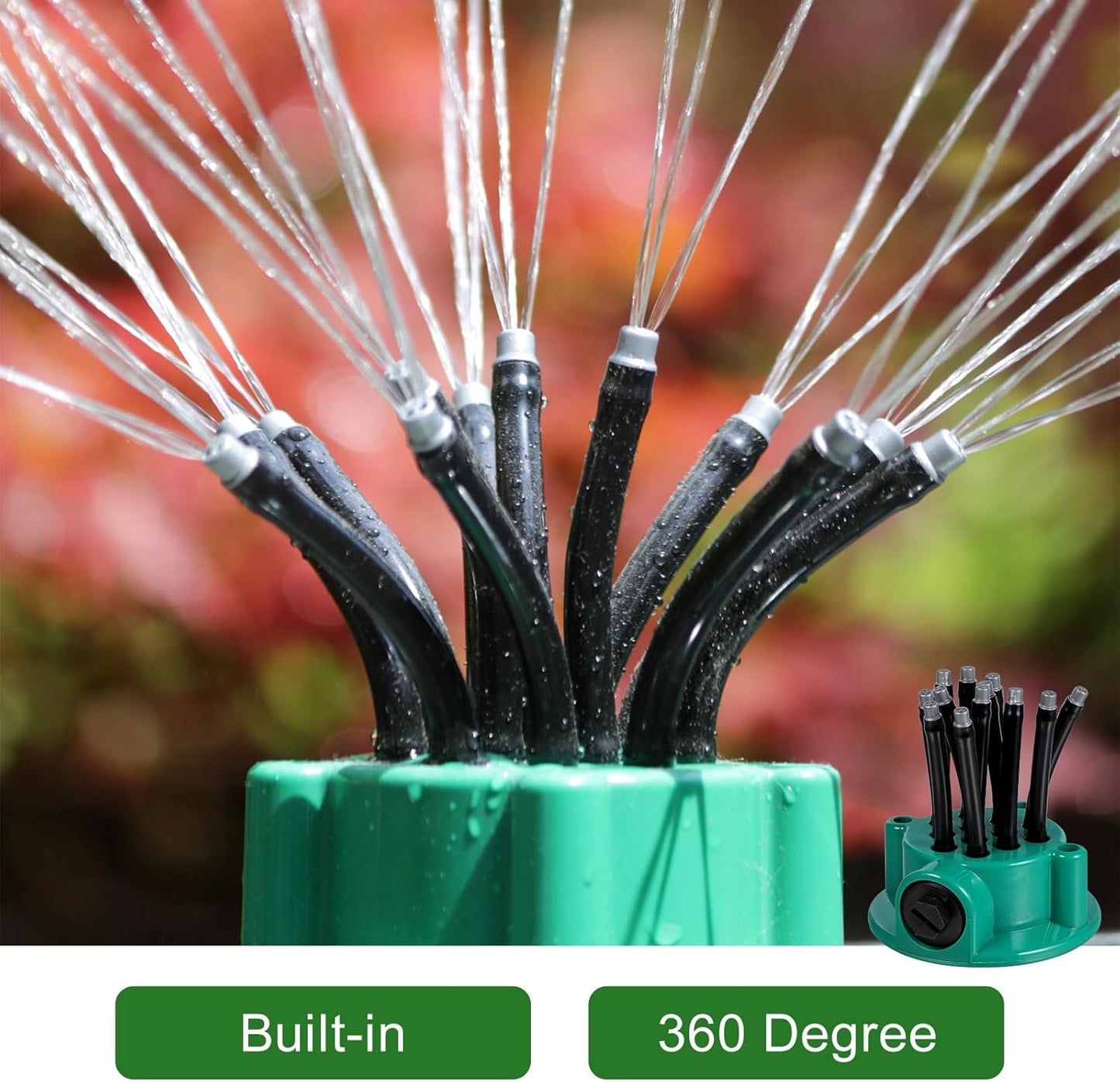 360 Degree Adjustable Garden Sprinkler Lawn Sprinklers for Yard Water Sprinkler for Lawn Flexible Angle Control Ideal for and Vegetable Garden Efficient Irrigation System (1)