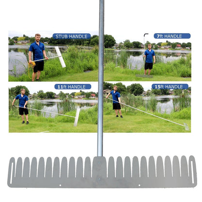 WeedRipper Aquatic Weed Puller for Lake & Pond Sea Weed (11 FT Handle)