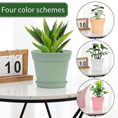 GARDIFE 20 Pack 4 inch Plant pots, planters for Indoor Plants, Flower pots, Color