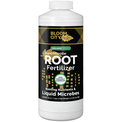 Organic Root Stimulant, Salmon and Kelp Formula, Rich with Microbes and Mycorrhizae by Bloom City, Quart (32 oz)