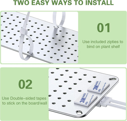 100W Ultra-Thin Panel Full Spectrum Grow Lights, 1536 LEDs Growing Light for Indoor Plants with Daisy Chain Function, Grow Lights for Seed Starting with 4/8/12H Auto On/Off Timer (8pcs)