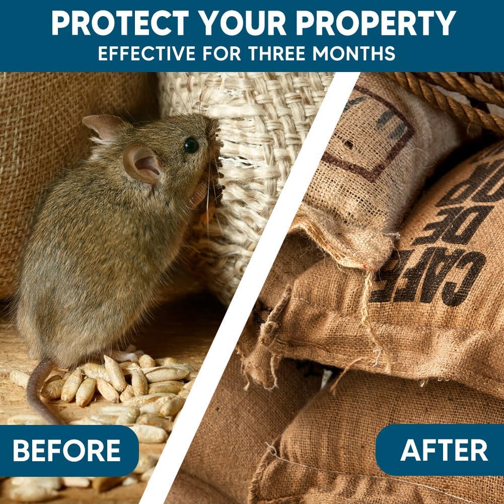 Rodent Repellent, Mice Repellent Indoor, Mouse Repellent Balls for House, Rat Repellent, Peppermint to Repel Mice and Rats, Mouse Deterrent, Mint Mouse Repellent Outdoor, Keep Mouse Away-8Pcs