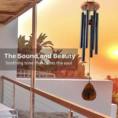 Memorial Wind Chimes for Loss of Husband, Sympathy Gifts for Grief/Bereavement, 32" Windchimes in Memory