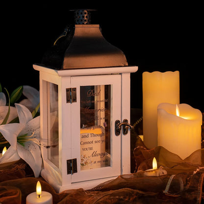 Memorial Lantern - Bereavement Sympathy Gifts for Loss of Father Memorial Gifts for Loss of Father Thoughtful Funeral Gifts for Loss of Father Remembrance Gifts for Loss of Loved One