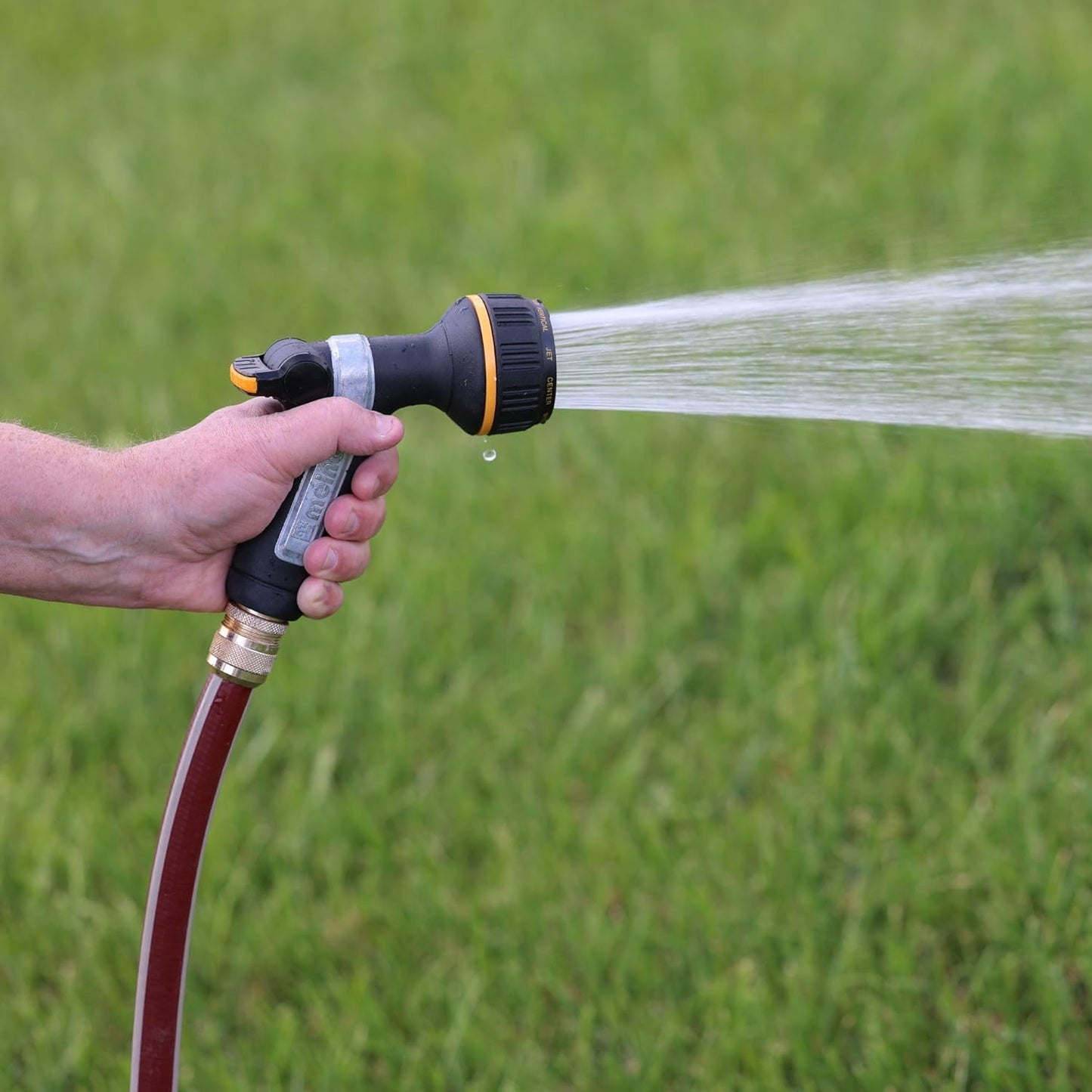 Melnor 65179AMZ Heavyweight Metal Thumb Control Nozzle w/Quick Connect Set