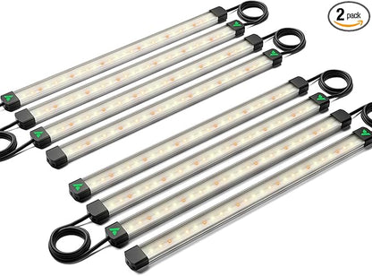 VIVOSUN Lumaray LED Grow Light Bars 16”(8-Bar), Full Spectrum Side Lighting with 60% Red Light up to 25% Yields for Grow Tents, Greenhouses, Magnet Reliability Upgraded, SGS Compatible