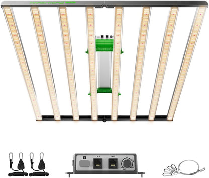 MARS HYDRO 2024 FC-E1000W Foldable Bar Style Led Grow Lights for Indoor Plants Diode Full Spectrum Growing Lamp 1000Watt 5x5FT Dimmable Daisy Chain Commercial Achieve 2.8umol/J 3G/W
