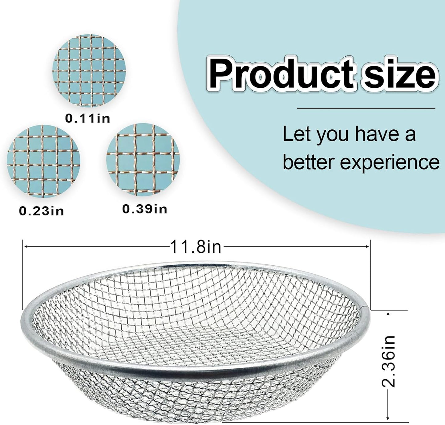 3PCS Soil Sifter for Gardening, Rock Sifter for 5gallon,Compost Sifter Dirt Sifter,Captures Dirt Rocks Sawdust