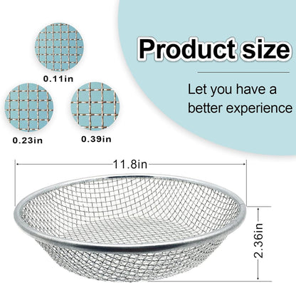 3PCS Soil Sifter for Gardening, Rock Sifter for 5gallon,Compost Sifter Dirt Sifter,Captures Dirt Rocks Sawdust