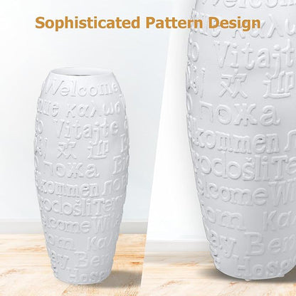 Welcome Fiberstone Planter, Fiberstone Large Indoor Plant Pots, Planter for Indoor/Outdoor