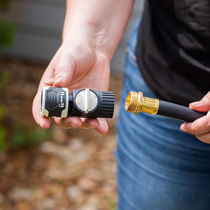 Garden Hose Reel Retractable 1/2" x 130ft Wall Mounted Hose Reel Automatic Rewind, Any Length Lock with 9 Patterns Sprayer Nozzle, Quick Connector and Adjustable shot Nozzle-Tidepool Blue