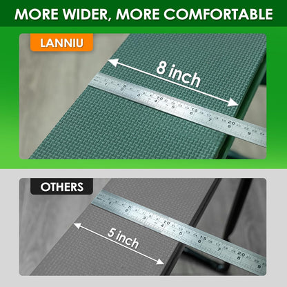 Garden Kneeler and Seat, Foldable Garden Stool, Heavy Duty Garden Chair for Kneeling and Sitting, Gardening Gifts for Women, Grandparents, Seniors, Mom & Dad