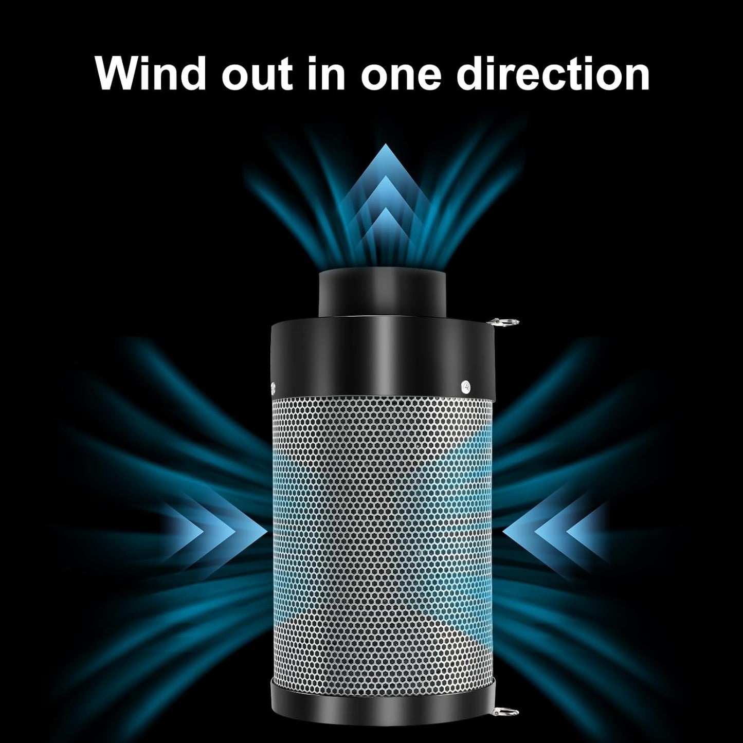 MELONFARM Air Filtration Kit 6", Built-in 14cm Fan Low Nois Carbon Filter with 12-Speed Controller, 8' Ducting, Cooling & Ventilation System for Grow Tents, Indoor Gardening, Hydroponics 6“x13.4