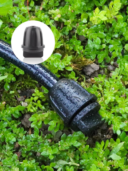 Kalolary 30PCS 1/4" Irrigation Fittings Drip Irrigation End Cap for Drip Tubing Anti-Drop Irrigation Fitting End Plug for Garden Patio Supplies (1/4 End Caps)