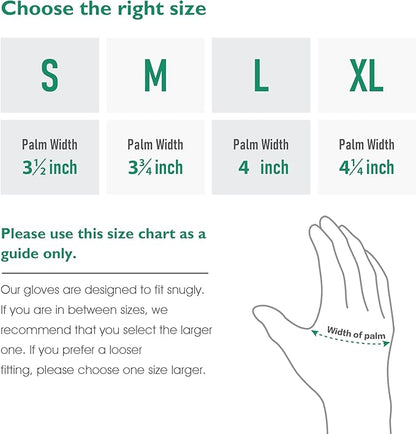 COOLJOB 3 Pairs Gardening Gloves for Women Men, 100% Recycled Polyester with Rubber Coated for Garden Patio Yard Lawn Work, Green, White & Grey, X-Large Size