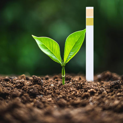 Soil Test Kit, 100PCS 4.5-9 Range Soil Testing Kit, Easy to Use Soil Tester Paper, Water and Soil Test Kit for Lawns Garden Yard Home Home