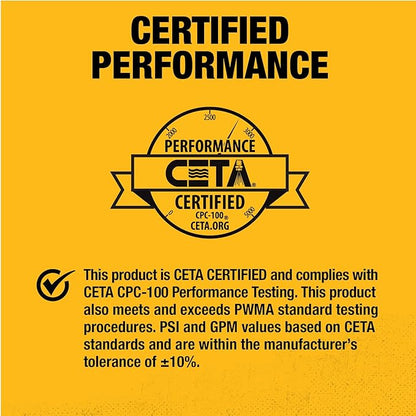 Dewalt 61147S 3300 PSI 2.4 GPM Gas Cold Water Pressure Washer