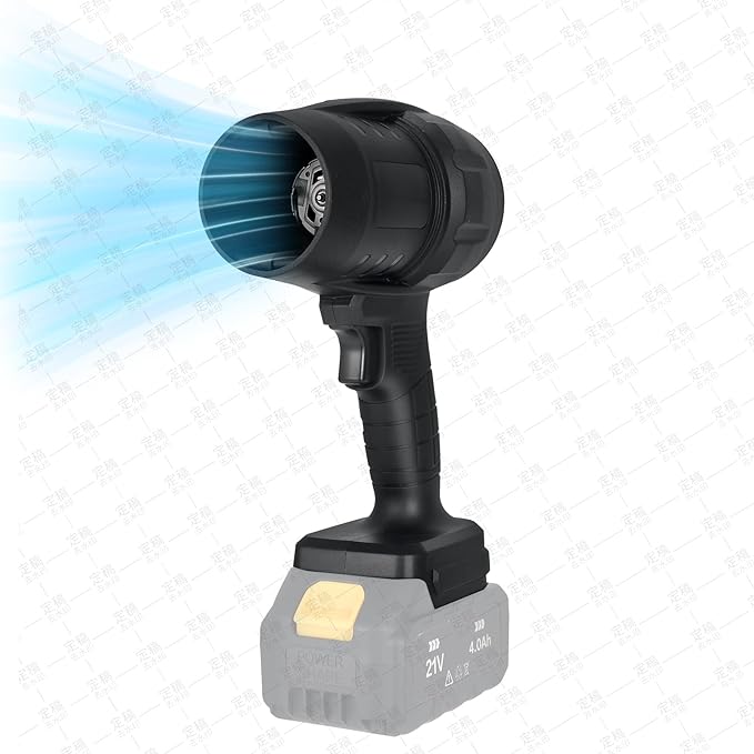 Cordless Leaf Blower Handheld Jet Dry Mini Blower Turbo Fan Electric air Duster for car mini Turbo Jet Fan Cleaning Garden by 2 Batteries