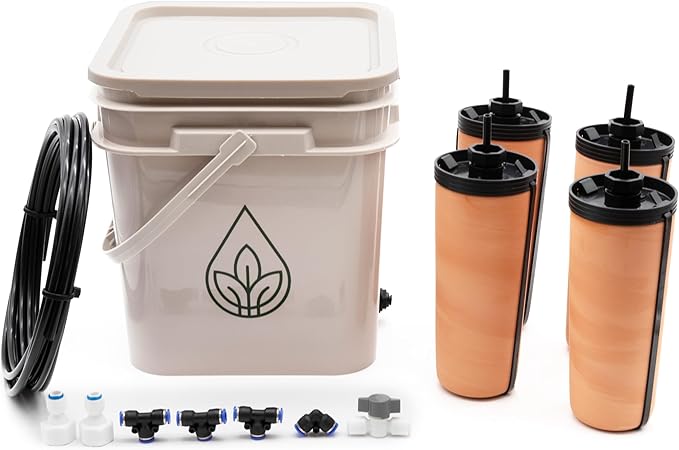 Thirsty Earth: CottaCup Automatic Olla Watering System for Your Garden (4 Cup Kit)