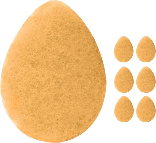 KOL Face Scrubber Pads, Citrus and Vitamin C Infused Exfoliating Facial Cleansing Sponges for Daily Face Wash and Makeup Removal, 6 Count