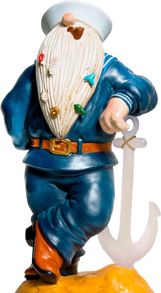 Navy Gnome 11.43" x 5.5", Funny Garden Gnomes, Gnomes Decorations for Yard, Patriotic Garden Decor, Navy Gifts, Army Gnome