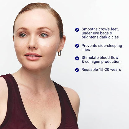 Wrinkles Schminkles Facial Smoothing Set | Mouth & Lip 2-Pack | Eye Wrinkle Patches 3-Pairs | Forehead Wrinkle Patches 2-Pack | Reusable Hypoallergenic Silicone Smoothing Pads