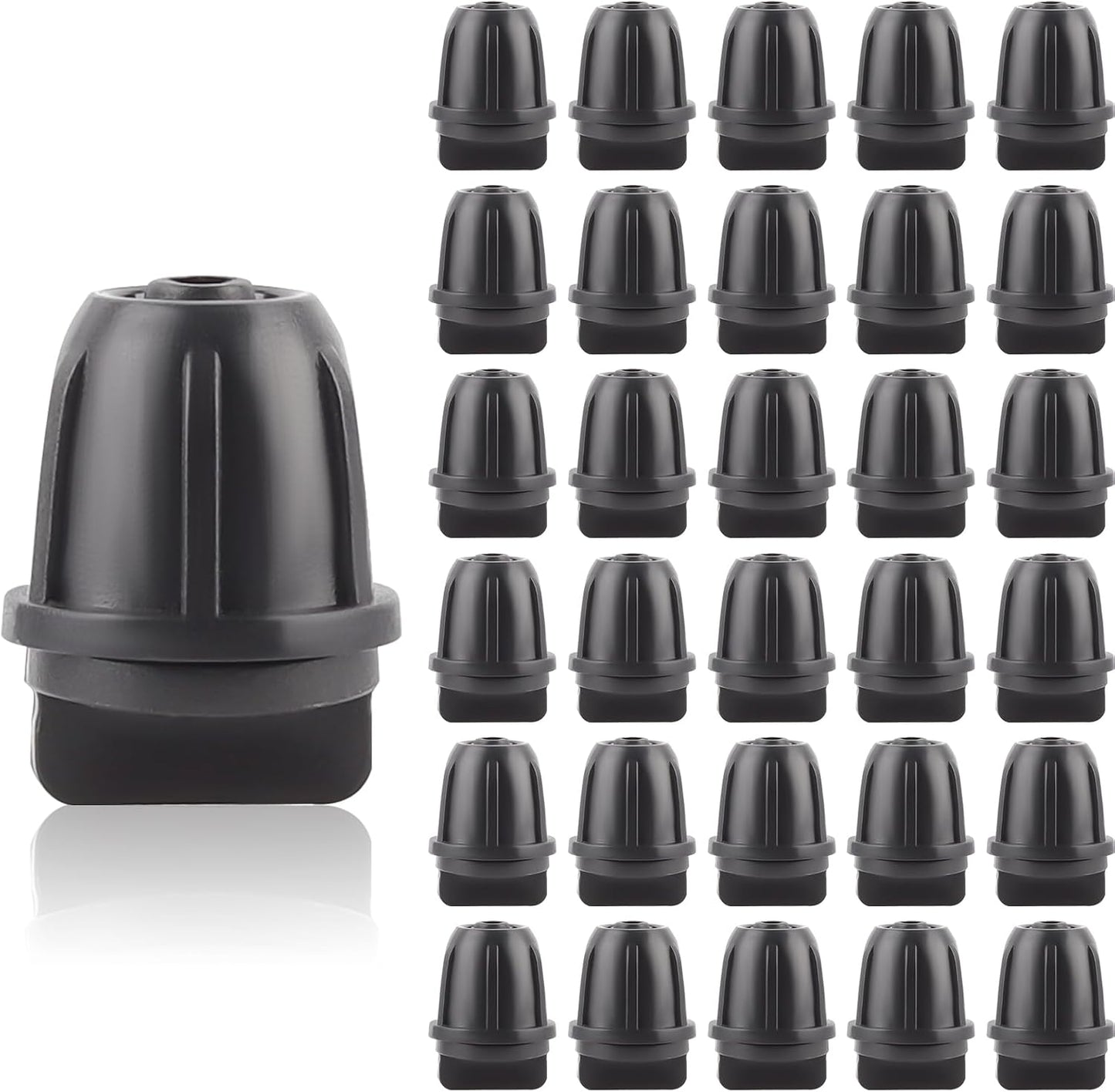 Kalolary 30PCS 1/4" Irrigation Fittings Drip Irrigation End Cap for Drip Tubing Anti-Drop Irrigation Fitting End Plug for Garden Patio Supplies (1/4 End Caps)