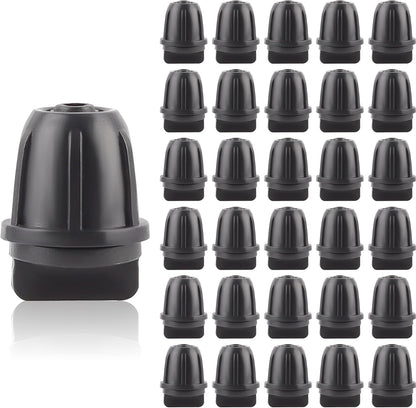 Kalolary 30PCS 1/4" Irrigation Fittings Drip Irrigation End Cap for Drip Tubing Anti-Drop Irrigation Fitting End Plug for Garden Patio Supplies (1/4 End Caps)