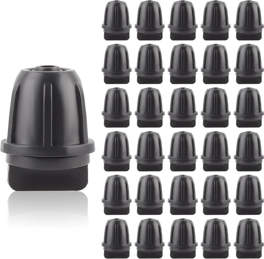 Kalolary 30PCS 1/4" Irrigation Fittings Drip Irrigation End Cap for Drip Tubing Anti-Drop Irrigation Fitting End Plug for Garden Patio Supplies (1/4 End Caps)