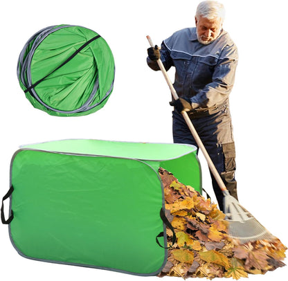 80 Gallon Leaf Collector Bag, Collapsible Trash Can Yard Waste Bag, Portable Pop Up Leaf Bags, Reusable Yard Garden Bags for Leaves Lawn Trash