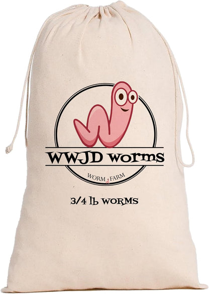 Red Wigglers Composting Worms - 3/4lb Red Worms for Composting Bin, for Plants or Gardening, Compost Worm for Soil Fertility & Worm Farm, Easy to Manage