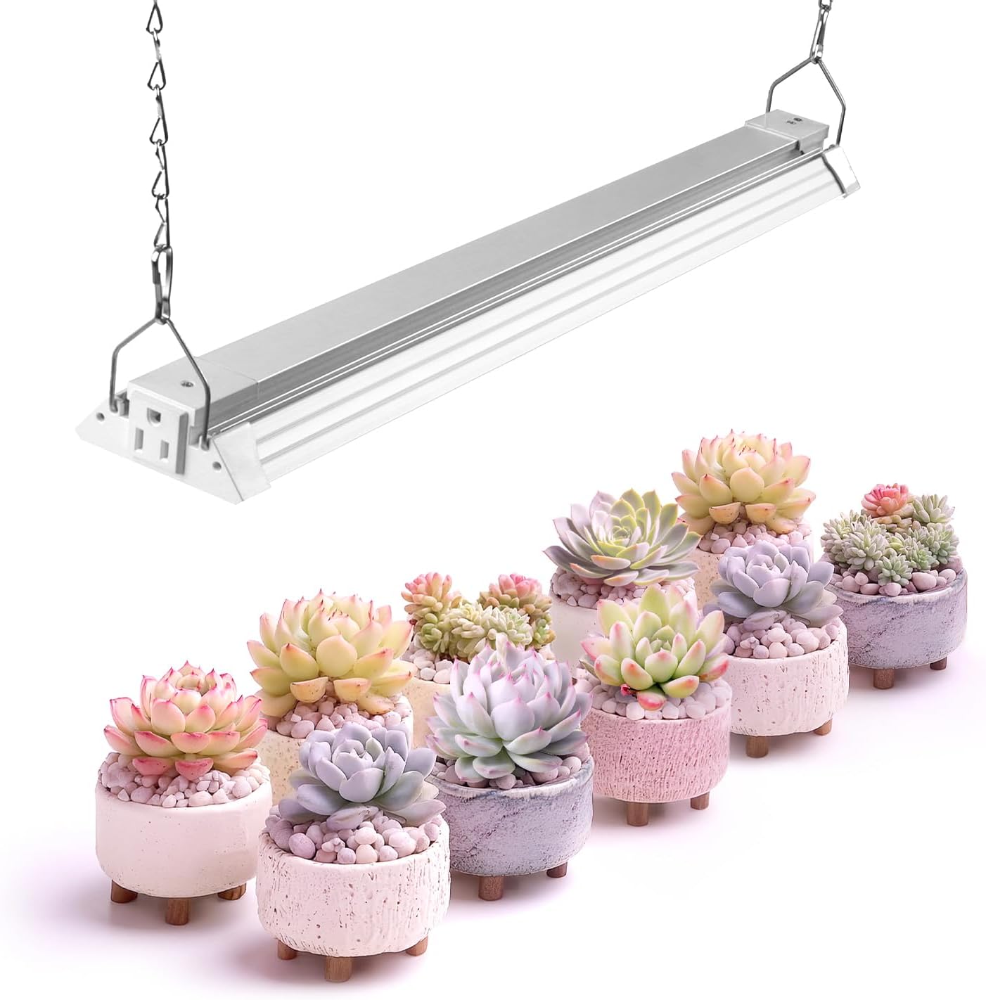 Barrina TX36 2FT LED Grow Light, 36W(200W Equivalent), High PPFD, Full Spectrum, Hanging Plant Lights for Indoor Growing, Grow Lights for Seed Starting, Vegetables with On/Off Switch, Linkable, 1 Pack