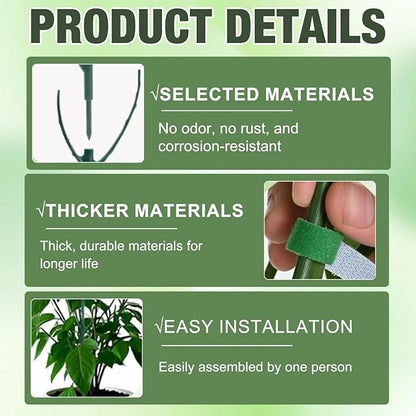 10pcs Stackable Monstera Plant Support Stakes for Indoor Outdoor Plants, Garden Accessories for Climbing Potted Plants, Plant Sticks for Vine Training Stem Stabilization