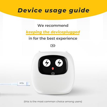 Smart pet Planter Robot Guidance on Plant Care with Emojis, Adorable Plant Companion with Rich Gesture Interaction, Neat Desk Setup Gift (Green)