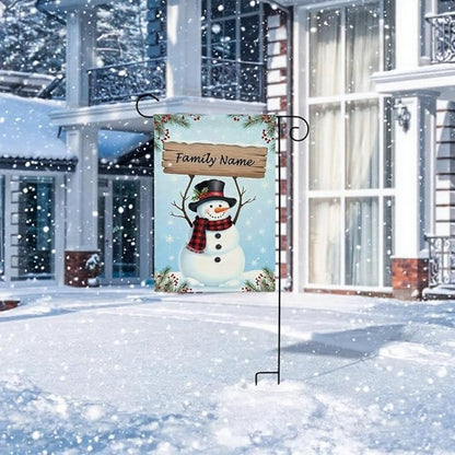 Custom Winter Garden Flag for Outdoor Personalized Winter Yard Flags Decor Customized Flag Add Your Own Picture/Text House Lawn Banner Double Sided Home Wall Decoration 12.5x18 28x40
