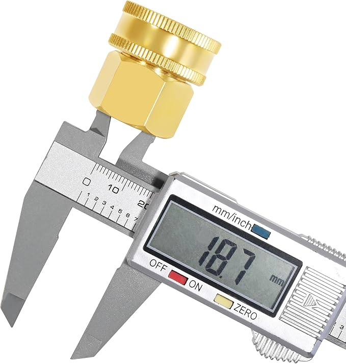 TAROSE 2 Pack Brass Garden Hose Adapter, Female to Female Hose Adapter Connector, GHT to NPT Adapter Hose Fitting,Double Brass Garden Hose to Pipe Fittings Connect