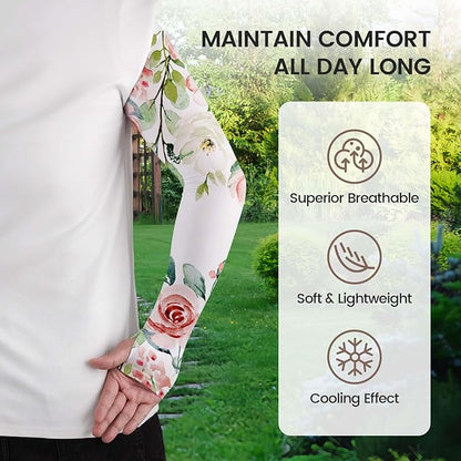 Gardening Sleeves for Women Farm Sun Protection Thorn Proof Cooling Arm Sleeves to Cover Arms for Garden Sports