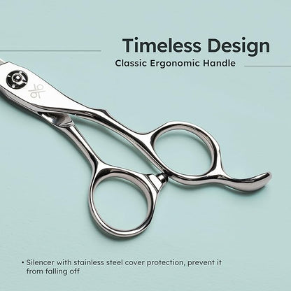 6.3" Professional Hair Scissors – Barber Shears Made with Premium VG10 Steel, Special Blade Angle, Ideal for Straight Cutting and Slide Cutting, Lightweight, Razor-Sharp, Ergonomic Handle | K9 Shears