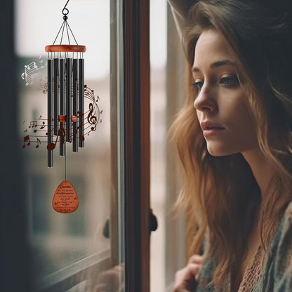 Memorial Gifts for Loss of Grandma,Memorial Wind Chimes 25'', Sympathy Gifts for Loss of Grandmother, Home Decor Outdoor Garden, Soothing Melodic Tones with Mute Option