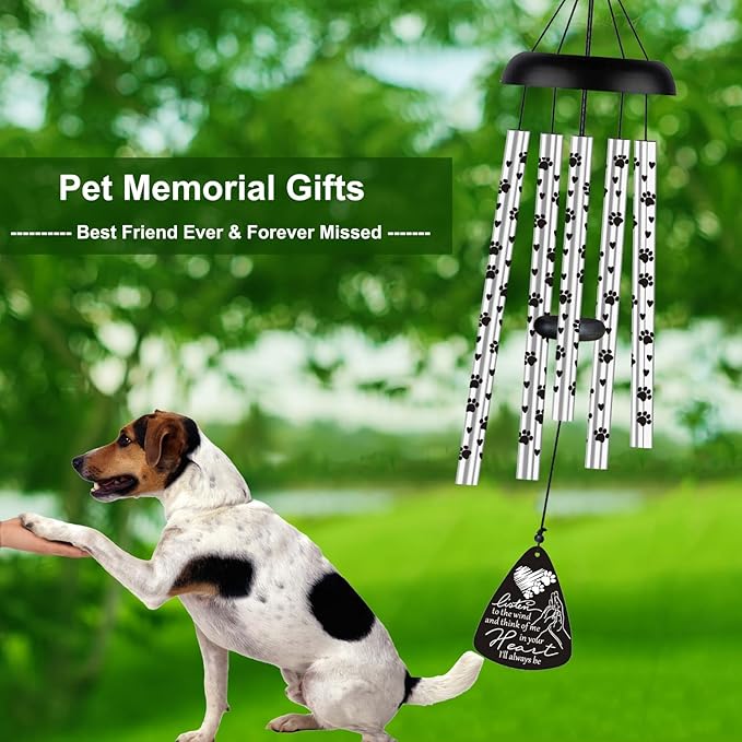 Dog Memorial Gifts for Loss of Dog Pet Bereavement Sympathy Gift Memorial Gifts for Dogs Wind Chime in Memory of Dog Remembrance Passing Away Gift