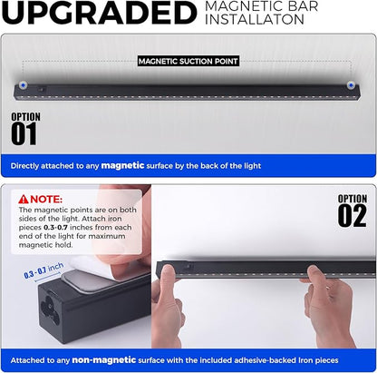 Barrina T5 Plant Lights for Indoor Growing, 3FT 128W (8 X 16W) Led Grow Light with Magnetic Design, Full Spectrum Grow Light Strip with Black Cover, Plug and Play, 5000K, 8 Packs