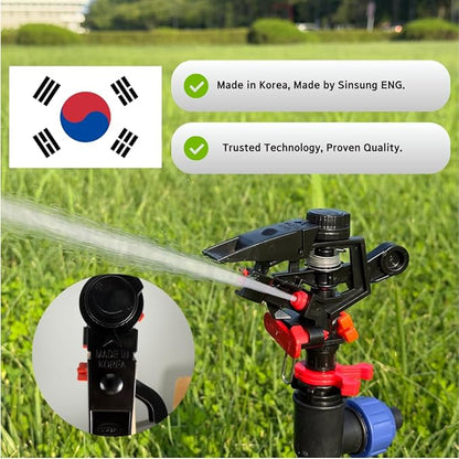 PVC Low Pressure Sprinkler Head, Adjustable 0-360 Degree, Partial Rotation Type