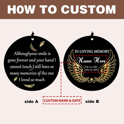 Personalized 36" Memorial Wind Chimes, Bereavement Gift to Honor a Loved One's Remembrance, Sympathy Gift for Loss of Mother Father Husband, for Outdoor Garden