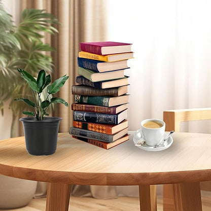 100 Packs Nursery Pots, 4 5 6 Inches Plastic Nursey Pots for Plants with Drainage Holes, Seed Starting Garden Pots of Flower Plant Container for Succulents, Transplanting (100, 5 Inch)