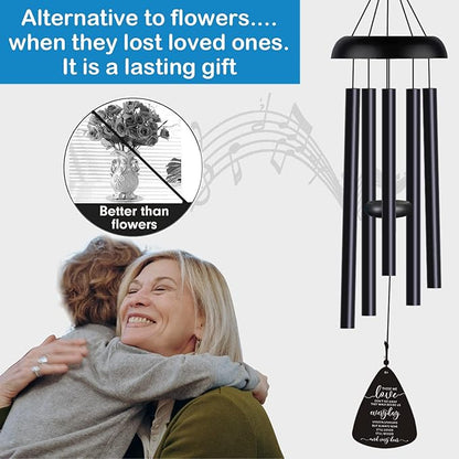 Sympathy Memorial Wind Chimes for Loss of Loved One Prime, Sympathy Gift Baskets Memorial Gifts for Loss of Mother Father, Grief Gifts Bereavement Funeral Gifts Windchimes in Memory of A Loved One