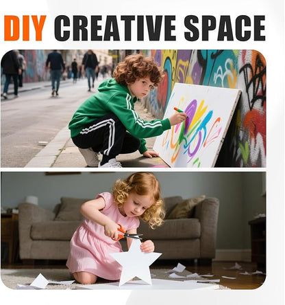 WENWELL 10 Large Blank Yard Signs with Stakes 18 x 12",Corrugated Plastic Lawn Sign kit for Estate Garage Sale,Party,Birthday,Wedding,Campaign,Parking,Make you own Outdoor Sign